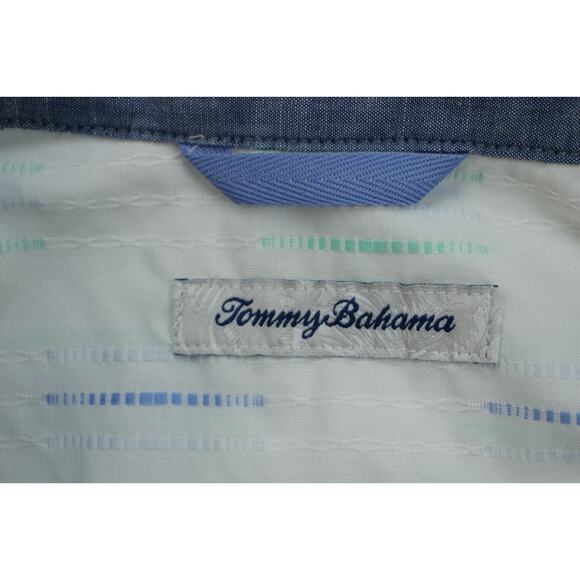 Tommy Bahama Shirt Mens Medium Cotton Blend Long Sleeve Button Up - Picture 4 of 8